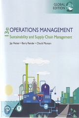 OPERATIONS MANAGEMENT : SUSTAINABILITY AND SUPPLY CHAIN MANAGEMENT 13 EDITION